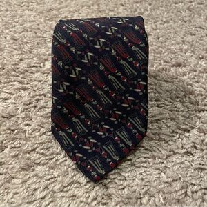 Christian Dior paisley tie blue red